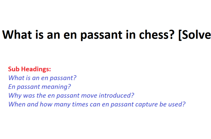 What is an en passant in chess [Explained]
