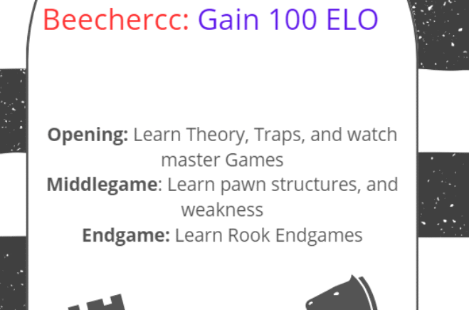 Beechercc: Gain 100 ELO by Mastering Rook Endgames (Case Study#8)