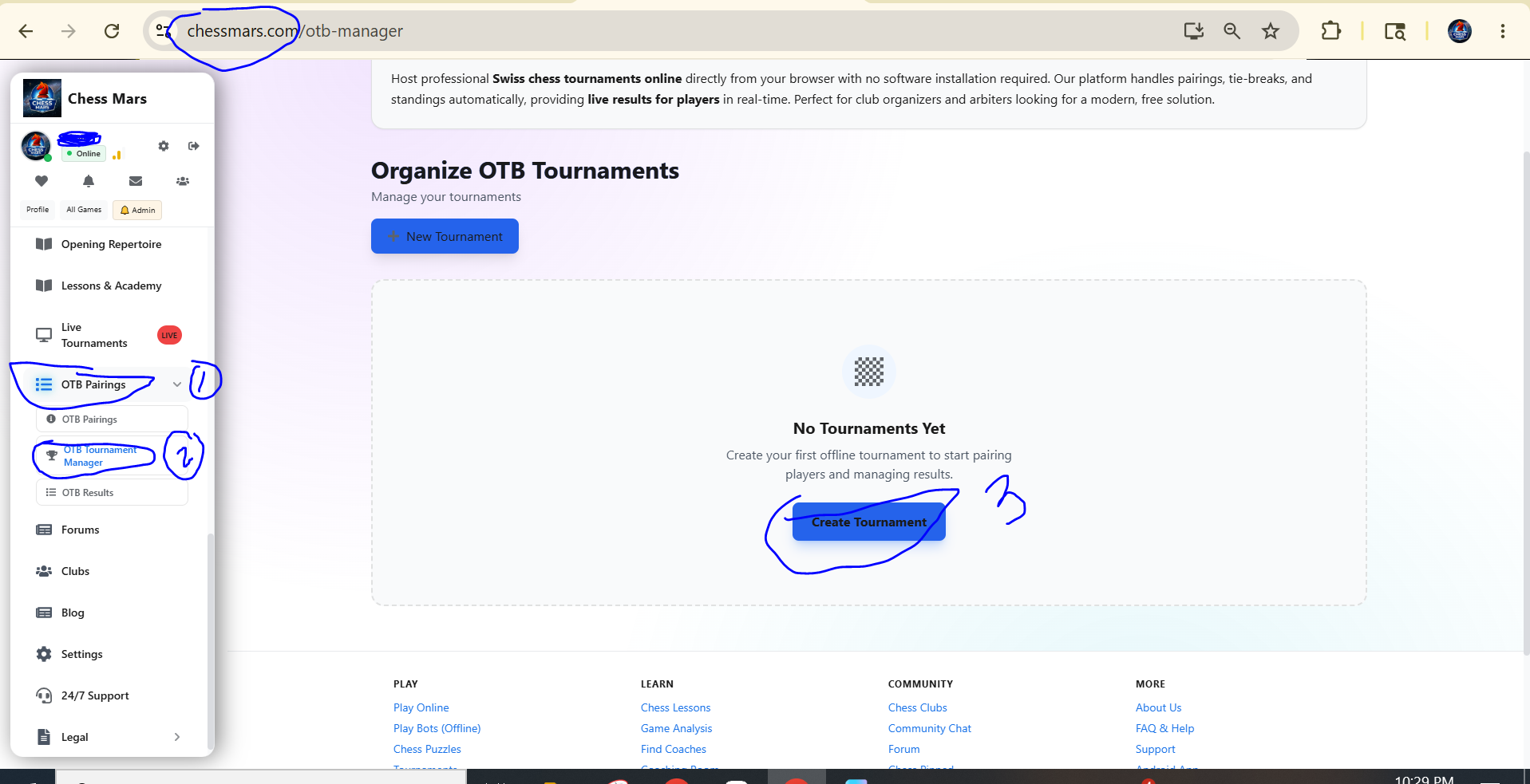 Free OTB Tournament Manager
